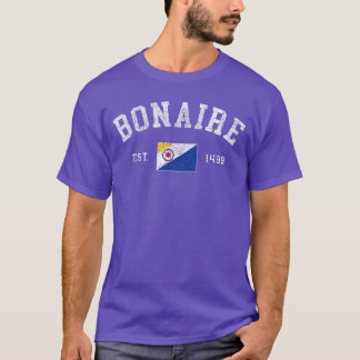 ボネアスローバックフラッグメンズウィメンズクルーズバケーション Tシャツ