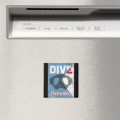 ボネアヴィンテージスキューバダイビングマスク マグネット (インサイチュ (食洗機))