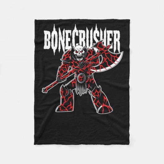 ボネクラッシャーBerserkerステッカー フリースブランケット (正面)