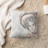 ボネビクトリアンとバラのヴィンテージ クッション (ブランケット)