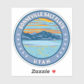 ボネビルソルトフラッツユタトラベルアートヴィンテージ シール (シート)