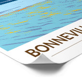 ボネビルソルトフラッツユタトラベルアートヴィンテージ ポスター (角)