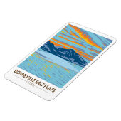 ボネビルソルトフラッツユタトラベルアートヴィンテージ マグネット (左側)