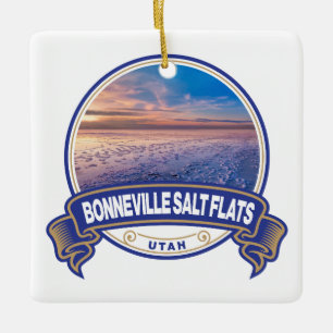 ボネビルソルトフラッツユタトラベルバッジ セラミックオーナメント
