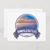 ボネビルソルトフラッツユタトラベルバッジ ポストカード (正面/裏面)