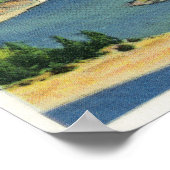 ボネビル・ダム発電所の空中見解 ポスター (角)