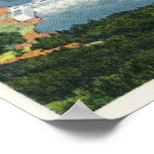 ボネヴィルの上流を見る航空写真 ポスター (角)