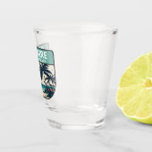 ボネールオランダアンティルレトロエンブレム ショットグラス (右)