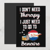 ボネール島に行くだけなのに 招待状 (正面/裏面)