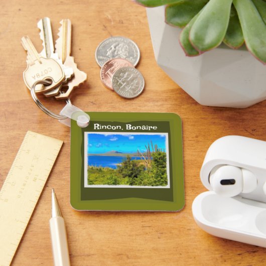 ボネール水彩林村 キーホルダー (デスク)