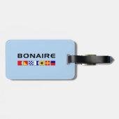 ボネール航海の海洋帆走旗 ラゲッジタグ (裏面横)