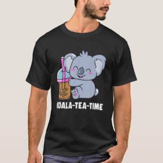 ボバおもしろいバブルティーコアラ茶 Tシャツ