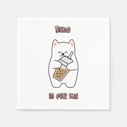 ボバは私のためだ スタンダードカクテルナプキン (正面)