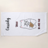 ボバは私のためだ ビーチタオル (正面)