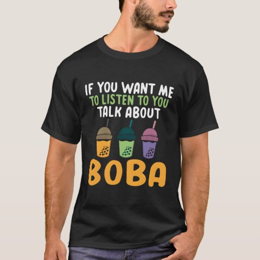 ボバもしブの聞話をして Tシャツ (正面)