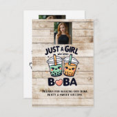 ボバを愛する少女に過ぎない サンキューカード (正面/裏面)