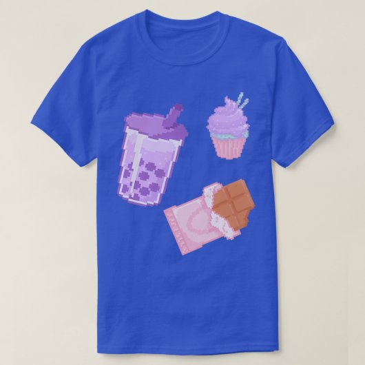 ボバカップケーキとチョコレート Tシャツ (デザイン正面)