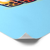 ボバクリスマスツリーおもしろい – バブルティーホリデー ポスター (角)