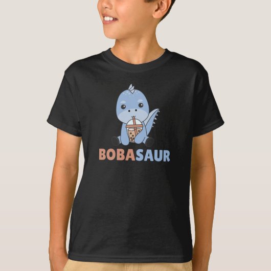 ボバソーボバ恐竜ディノバブルティー Tシャツ (正面)