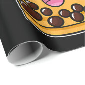 ボバタピオカ真珠バブルミルクティードリンクコルギ ラッピングペーパー (ロールコーナー)