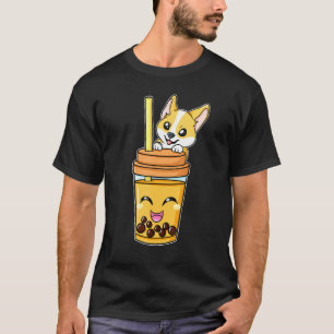 ボバタピオカ真珠バブルミルクティードリンクコルギDo Tシャツ