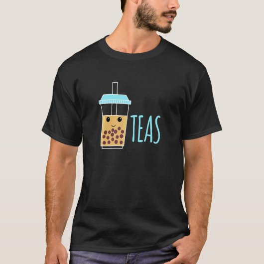 ボバティア バブルティア ペアコーデ お茶 Tシャツ (正面)