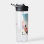 ボバティーを持つかわいいアニメの少女|過去記事 ウォーターボトル (右面)