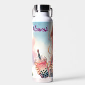 ボバティーを持つかわいいアニメの少女|過去記事 ウォーターボトル (正面)