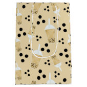 ボバティーアンドドットクリーム抱き枕 ミディアムペーパーバッグ (裏面)