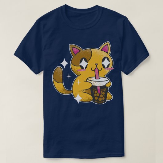 ボバティーキャットジャパンスウィートオタク Tシャツ (デザイン正面)
