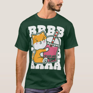 ボバティーキャットバブルティーかわいいアニメミ日本のルク Tシャツ