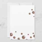 ボバティーチャウチャウドッグ誕生日招待状 招待状 (裏面)