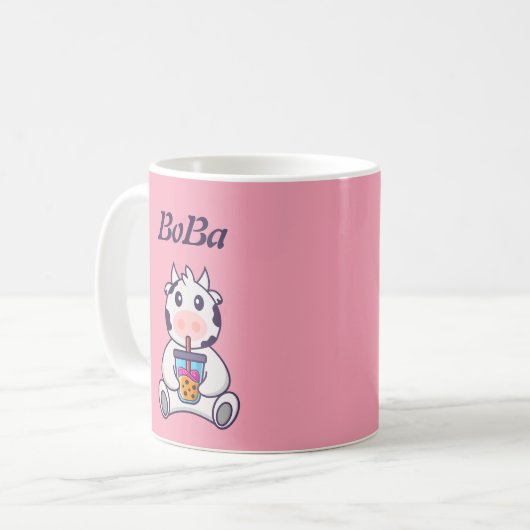 ボバティーバブルティーコーヒーマグ コーヒーマグカップ (正面左)