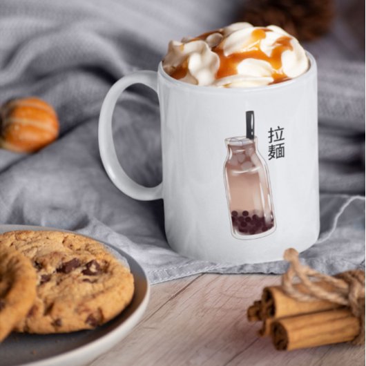 ボバティーバブルティーコーヒーマグ ツートーンマグカップ