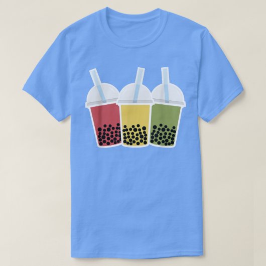 ボバティーバブルティーデザイン Tシャツ (デザイン正面)