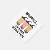 ボバティーバブルティーボバティーパーティー スタンダードカクテルナプキン (角)