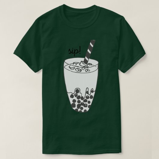 ボバティーブラック&ホワイト Tシャツ (デザイン正面)