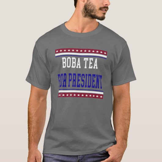 ボバティー大統領選おもしろい選 Tシャツ (正面)