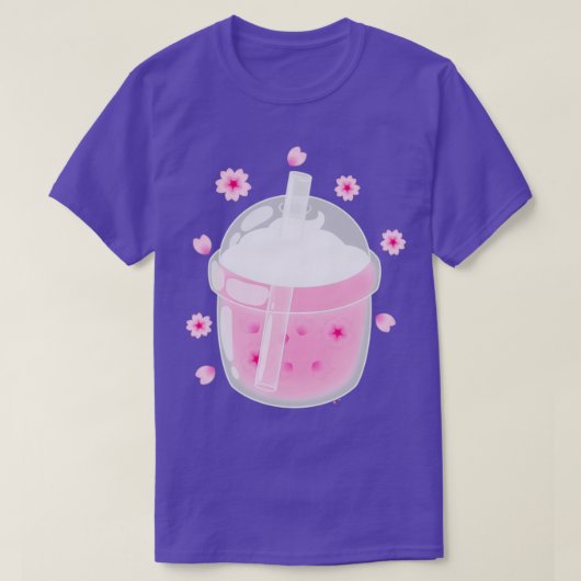 ボバティー桜ピンク Tシャツ (デザイン正面)