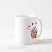 ボバパンダベア大好きボバミルクとモチャティー コーヒーマグカップ (正面右)