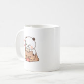 ボバパンダベア大好きボバミルクとモチャティー コーヒーマグカップ (正面左)