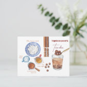 ボバパールレシピはがき ポストカード (スタンド正面)