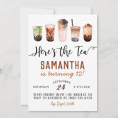 ボバヒアズザティー誕生日招待状 招待状 (正面)