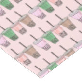 ボバブルタピオカパールミルクティードリンクグルメ テーブルクロス (アングル)