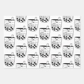 ボバブルティーいけなバチェロレッテ ラッピングペーパーシート (正面)