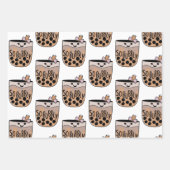 ボバブルティーかわいいおもしろいと ラッピングペーパーシート (正面2)