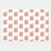 ボバブルティーかわいいおもしろいと ラッピングペーパーシート (正面)