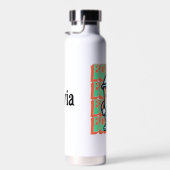 ボバブルティーかわいいかわいい漫画 ウォーターボトル (右面)