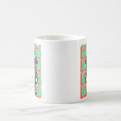 ボバブルティーかわいいかわいい漫画 コーヒーマグカップ (中央)