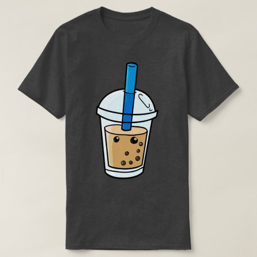 ボバブルティーかわいい Tシャツ (デザイン正面)